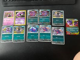 Grosse Pokemon Sammlung - Gastly, Haunter & Gengar Holo