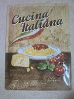 Spaghetti Blechschild Retro