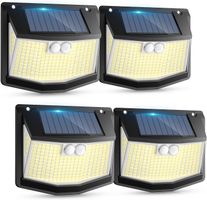 Solarleuchte mit Bewegungsmelder 248 LED IP65 4er Set