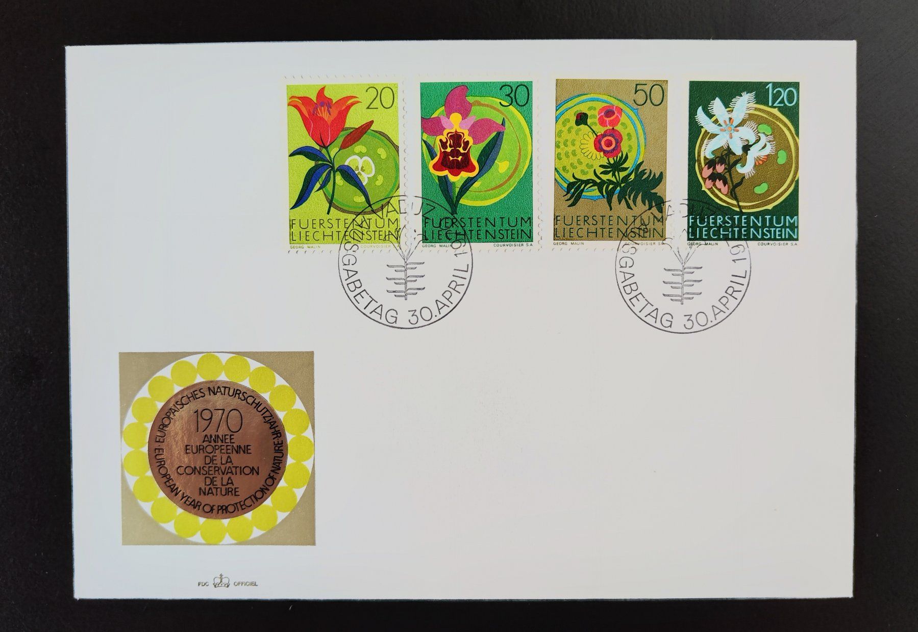 Buste & buste per spedizione: FDC Liechtenstein 1970 – Usato da Lenzburg venduto da Dani_Lenzburg