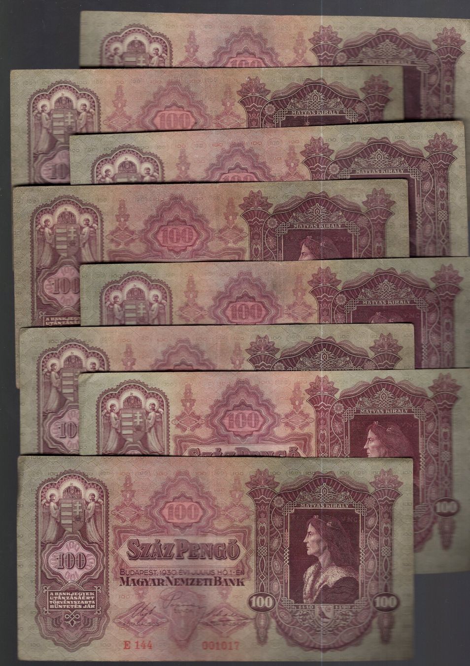 Banknoten: Ungarn noten 8 stück – Gebraucht aus Leibstadt von baroc333