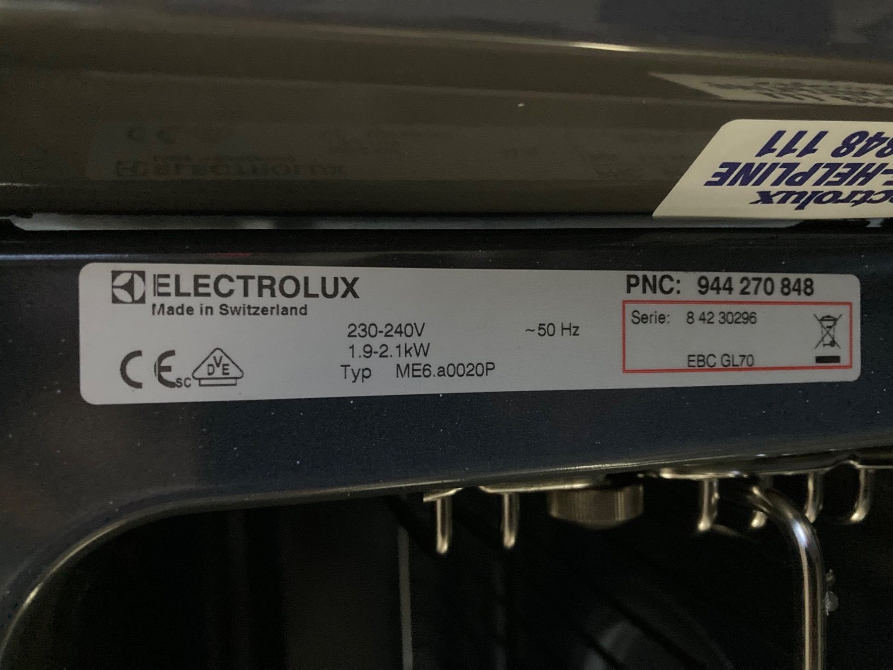 Electrolux Elettrodomestici da cucina: Elektrolux Keramikfeld +Herd +Steamer – Usato da Boll venduto da Jopp1 8