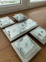 Deckenleuchten SET Grossmann Palazzo Design Glas Edelstahl