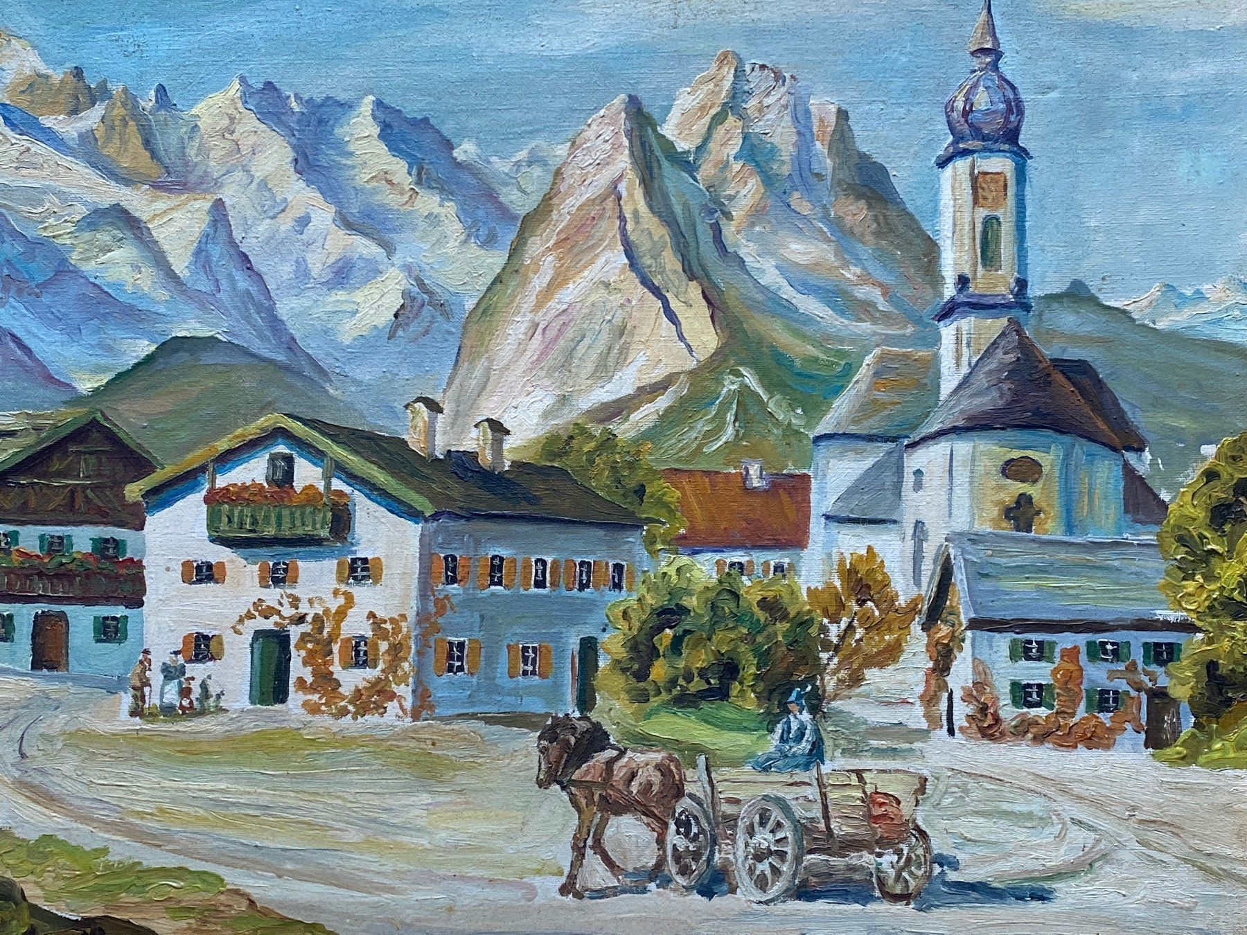 Gemälde: Gemälde Alpenländisch Graubünden Tirol – Gebraucht aus Vaduz von hirschjager 3