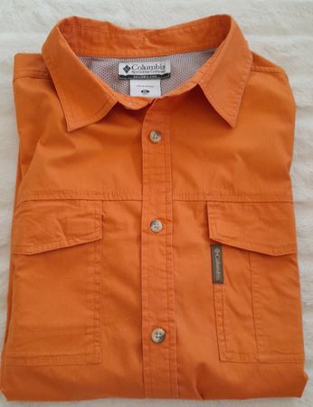 Chemise Columbia orange à manches courte - Taille XL