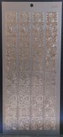 Aufkleber Set Blumen Ornament Silber / NP Fr. 2.50