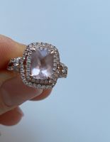 Krypell Ring Morganit Diamanten Roségold gebraucht