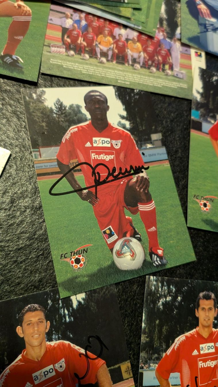 Autografi: FC Thun Autogrammkarten 29x Saison 02/03 – Usato da Rohrbach venduto da Zidane6 2