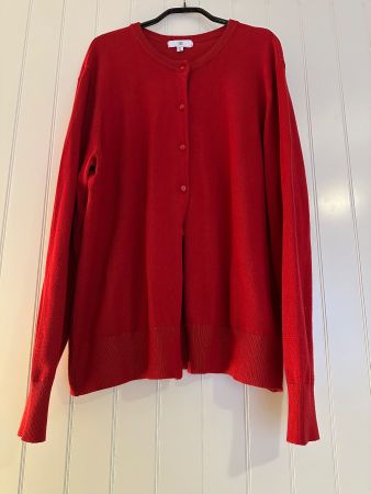 Cardigan rouge XL t.44