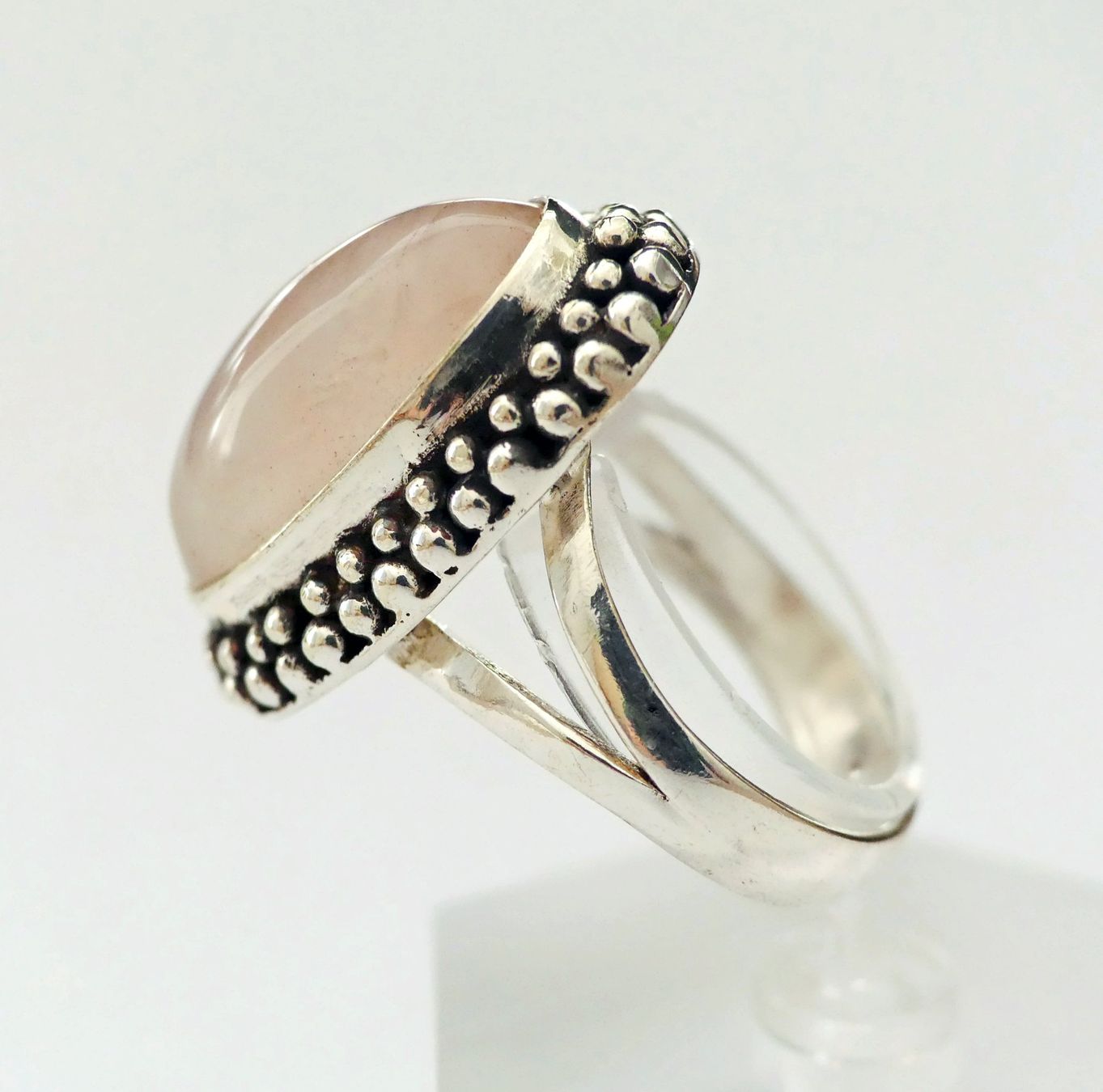 Anelli: Ring mit einem Rosenquarz – Nuovo e nell'imballaggio originale da Matten b. Interlaken venduto da kero71 2