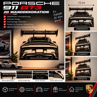 Porsche 911 GT3 2D Wanddekoration – 15 cm