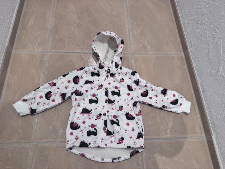 neue süsse leicht gefütterte Katzen Jacke, 7J 122