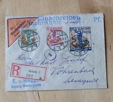 Danzig ++ Brief Tuberkulose Woche 1921