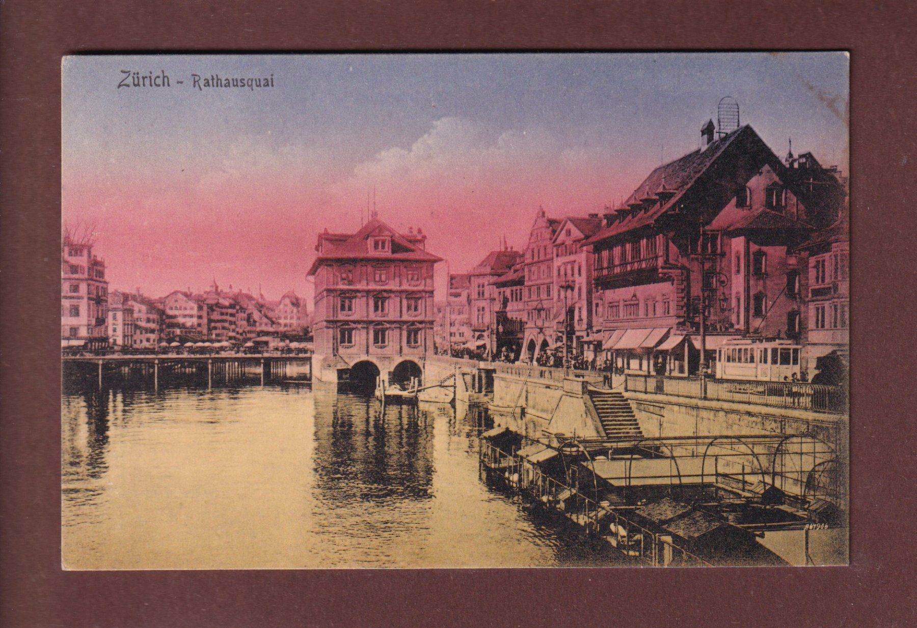 Cartes postales: ZÜRICH - Rathausquai – D'occasion à Pully par nicecards-shop