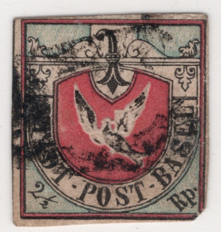 echte BASLER TAUBE; SBK Nr. 8; schwarze FRANCO Stempel | Kaufen auf Ricardo