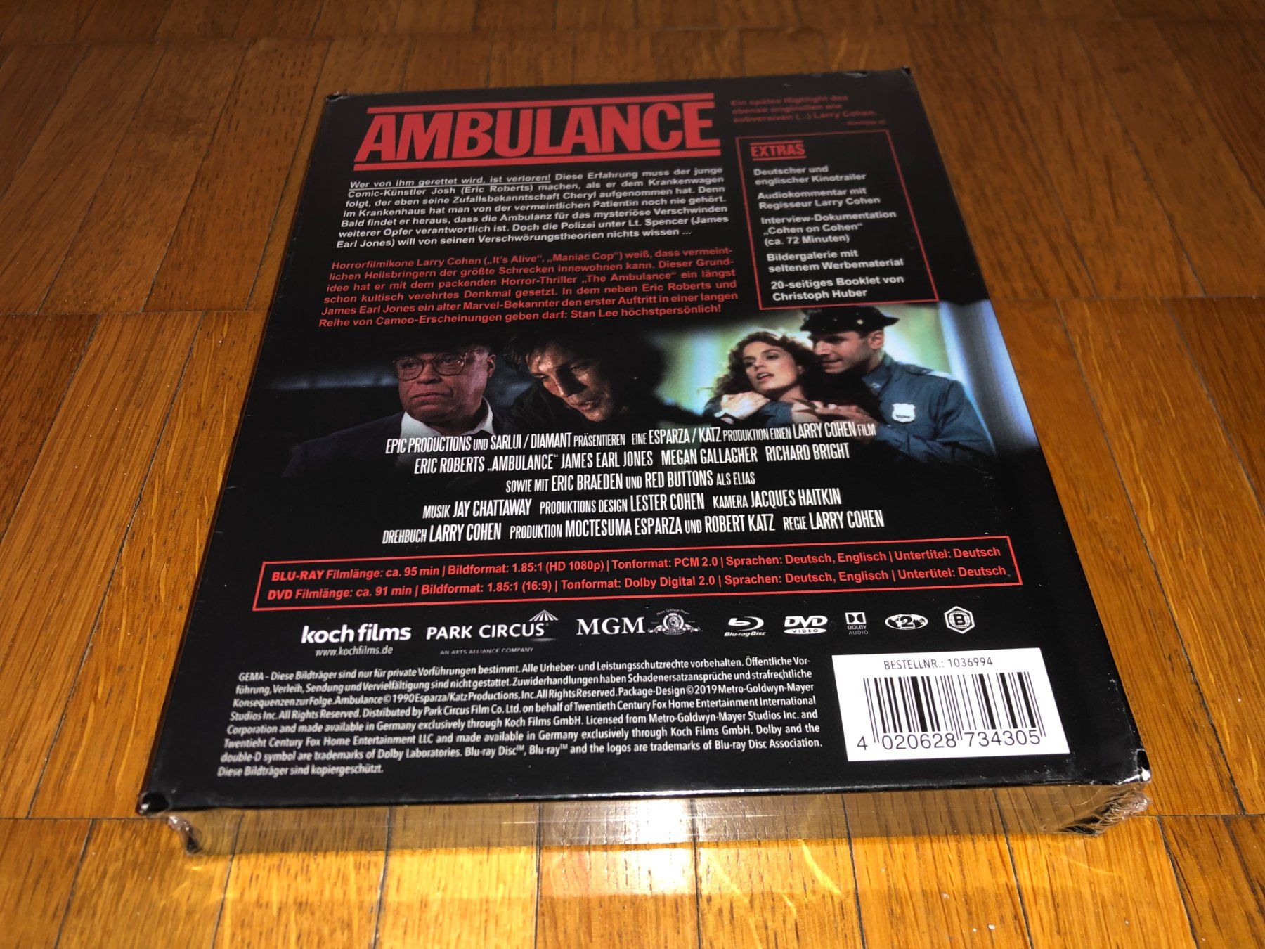 Tutti i DVDs: Ambulance - MEDIABOOK - B - UNCUT – Nuovo e nell'imballaggio originale da Basel venduto da havsok 1