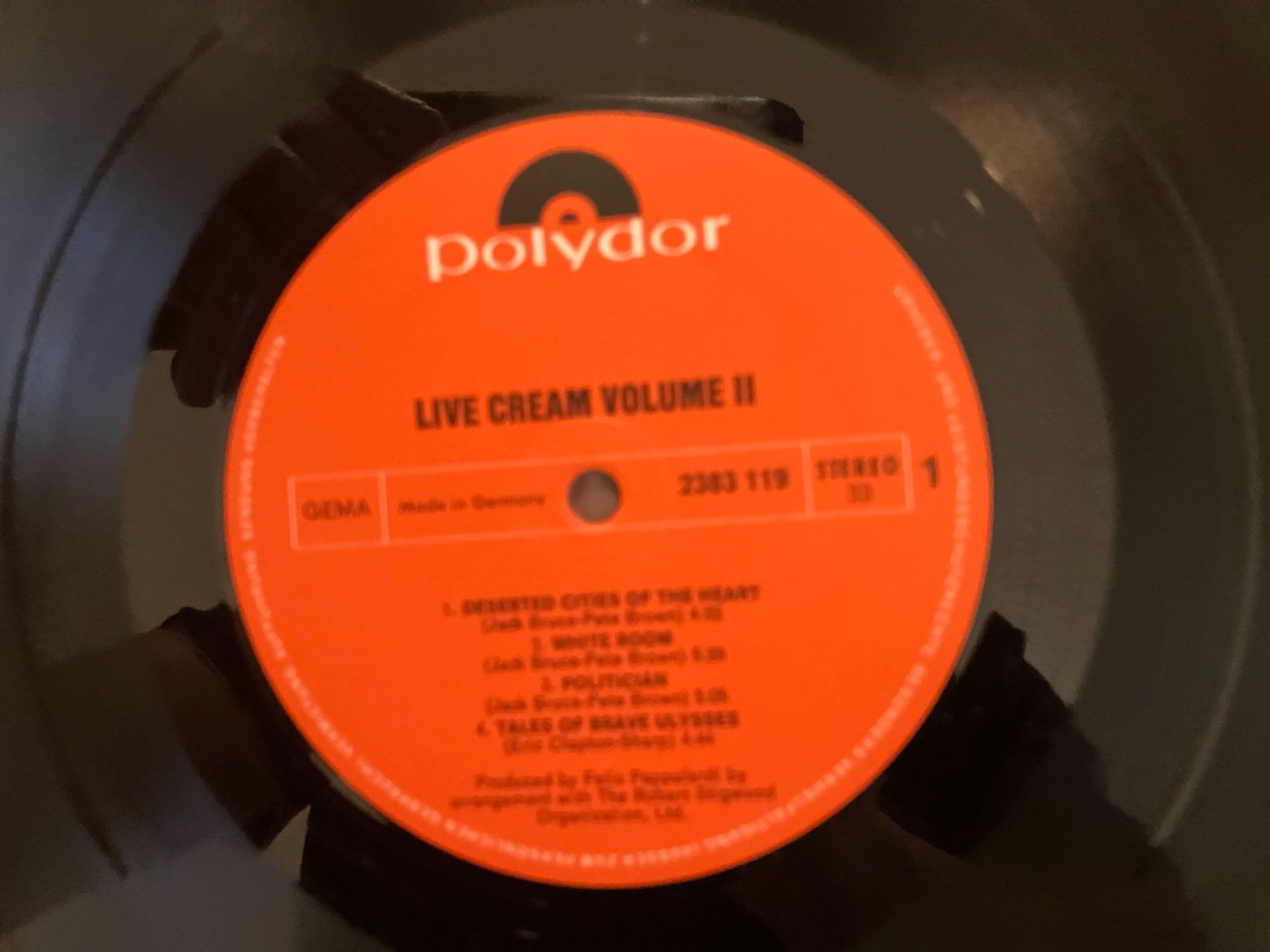Dischi in vinile: Cream – Usato da Aarwangen venduto da Jukebox3 5
