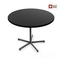 Table ronde diamètre 91 cm avec pied en croix état très bon