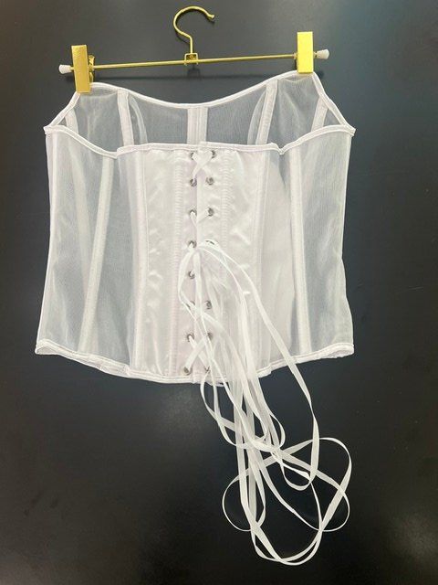 Top: Weisses transparentes Bustier – Nuovo e nell'imballaggio originale da Zürich venduto da Naebeli 2