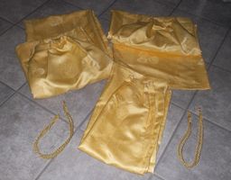 3 Nachtvorhänge ca. 170 Länge x Breite unterschiedlich
