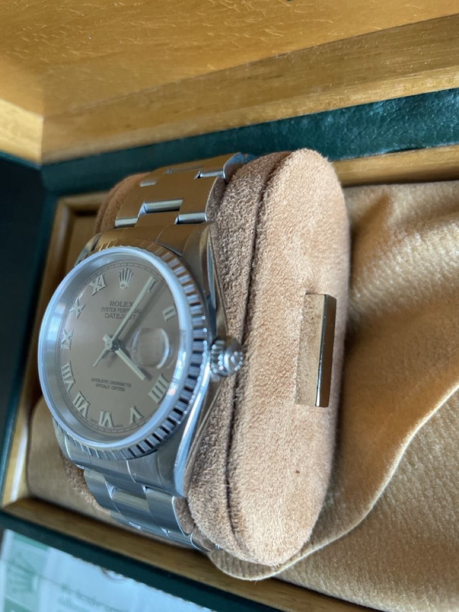 Rolex Orologi: Rolex Datejust 36mm Salmon Roman Dial – Usato da Pfäffikon SZ venduto da StanleyCup 2