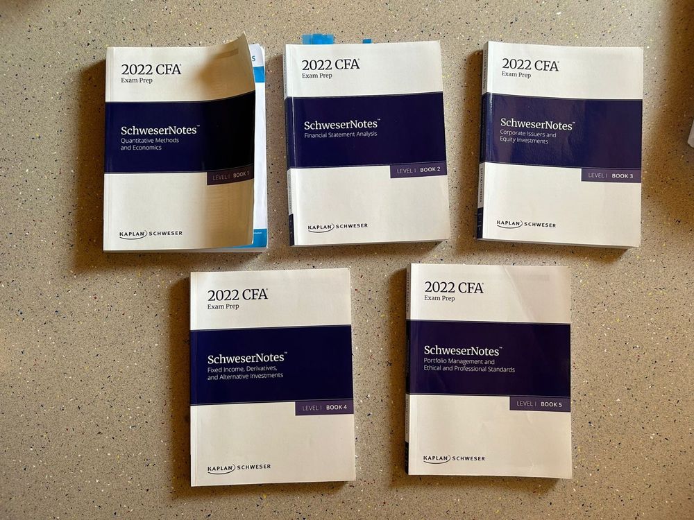 CFA 2022 Level 1 Schweser Notes | Kaufen auf Ricardo