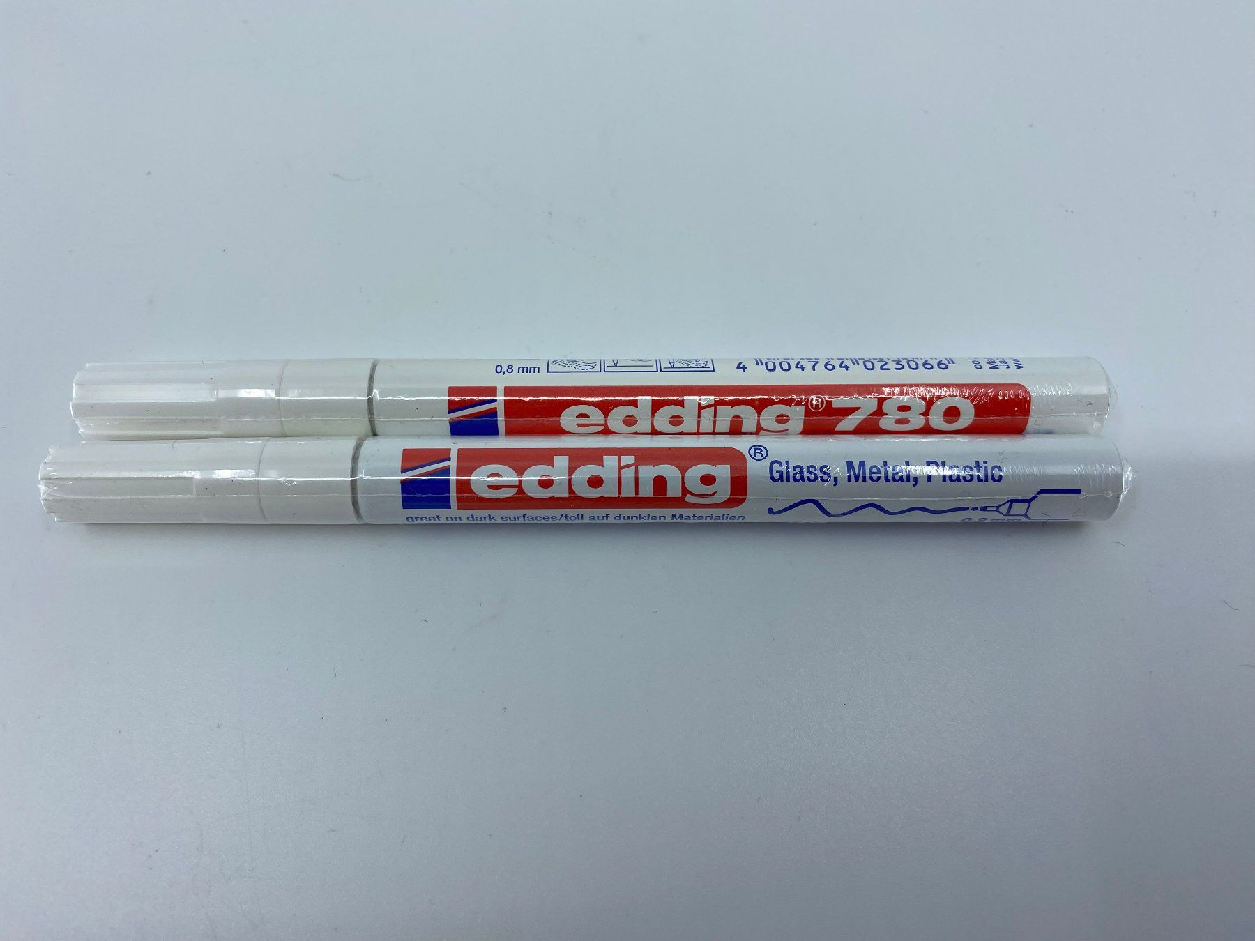 Edding Penna & Evidenziatori: 2x edding 780 - Weiss – Nuovo e nell'imballaggio originale da Langwiesen venduto da Restposten-24