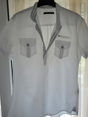 NUJEN Sportswear Herrenhemd Weiss Gr. XL(wie M grosse)