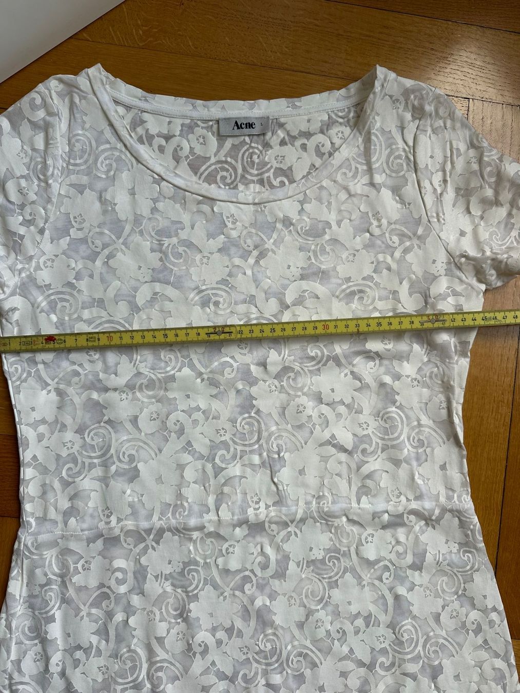 Acne Studios Vestiti: Robe longue Acne Studios, taille L, blanc cassé, dentelle – Usato da Carouge GE venduto da Dom19dom19 5