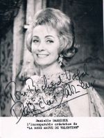 Danielle Darrieux 1917-2017 Autogramm Vintage Foto 10x15cm