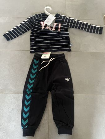 Hummel Kinder Set Gr. 98: Lässiger Sweater & Hose für Frühli