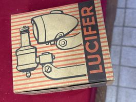 Velo Lampe LUCIFER Dynamo Komplett Vorne neu Original alt