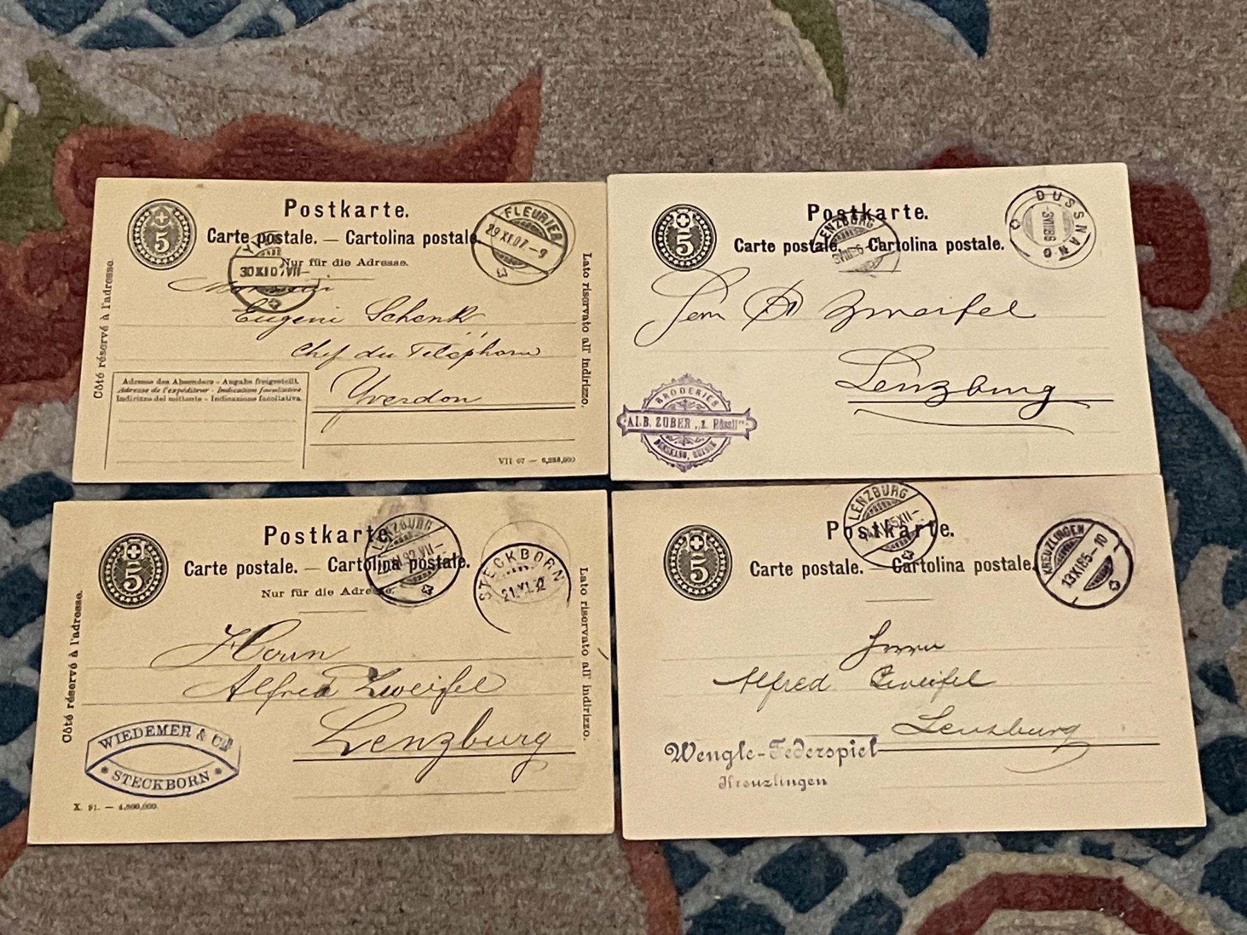 Tous les timbres: 4 Postkarten – Neuf (Voir description) à Koblenz par Markenhimmel