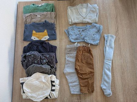13-tlg. Herbst/Winter Kleider-Paket für einen Junge, Gr. 74