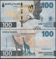 Zambia 100 Kwacha UNC 2024 (2025)