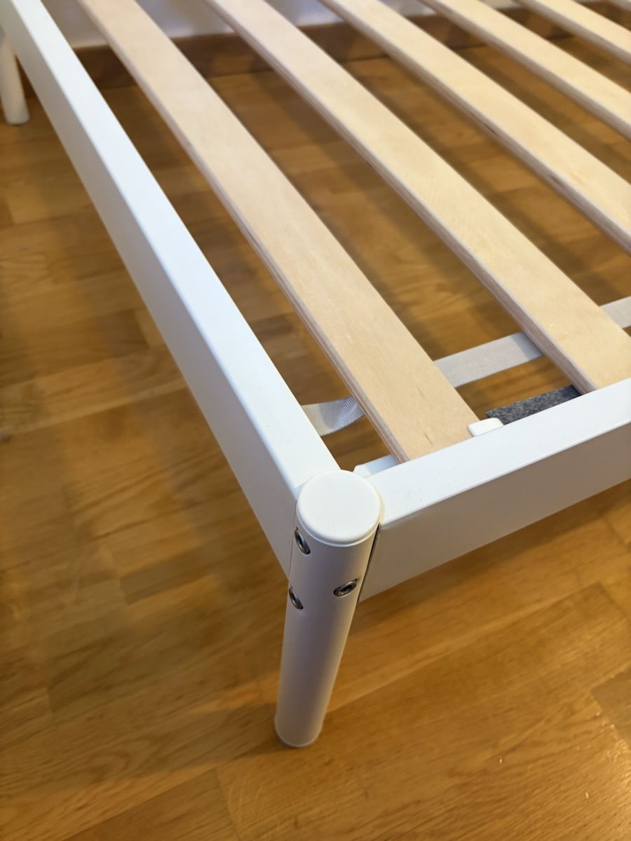 Ikea Lattenroste: IKEA Vevelstad bed frame white 90x200 cm – Neu (gemäss Beschreibung) aus Zürich von joan.lafuente 3