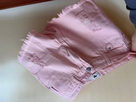 Rosa Baumwolle shorts