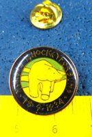 NORGES ISHOCKEYFORBUND 1934 EISBÄR PIN GLASIERT GOLDIG