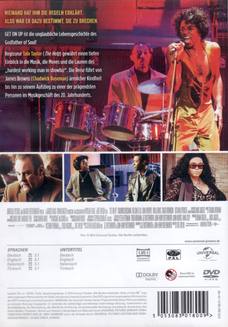 Tutti i DVDs: DVD: Get On Up (mit: Chadwick Boseman, Viola Davis) – Nuovo (secondo la descrizione) da Tägerig venduto da fil_f8k6 1