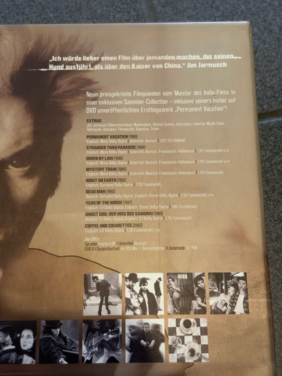 Tutti i DVDs: JIM JARMUSCH Collection Arthaus – Usato da Solothurn venduto da neisksvzqiwnw 1