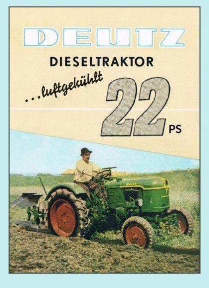 Schilder: Blechschild-DEUTZ DIESELSCHLEPPER TRAKTOR 22 PS – Neu und originalverpackt aus Rupperswil von big-one-sale