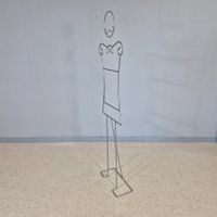 Man Coat Rack Kleiderständer Garderobe Junge / Mann Metall