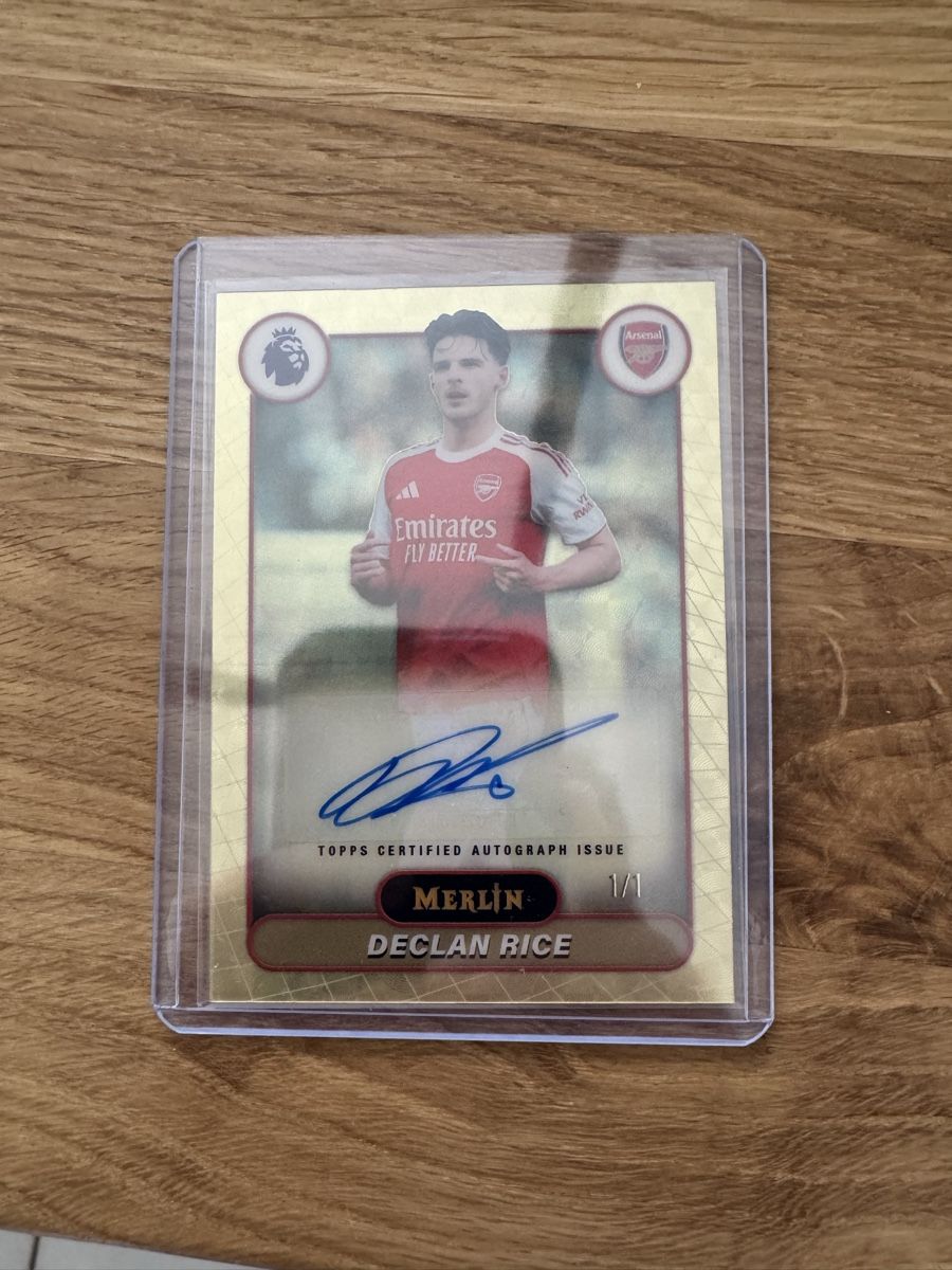 Topps Cartes à collectionner: SUPERFRACTOR 1/1 Declan Rice Autogramm🤯 – Neuf (Voir description) à Oberkirch LU par nic.cards21