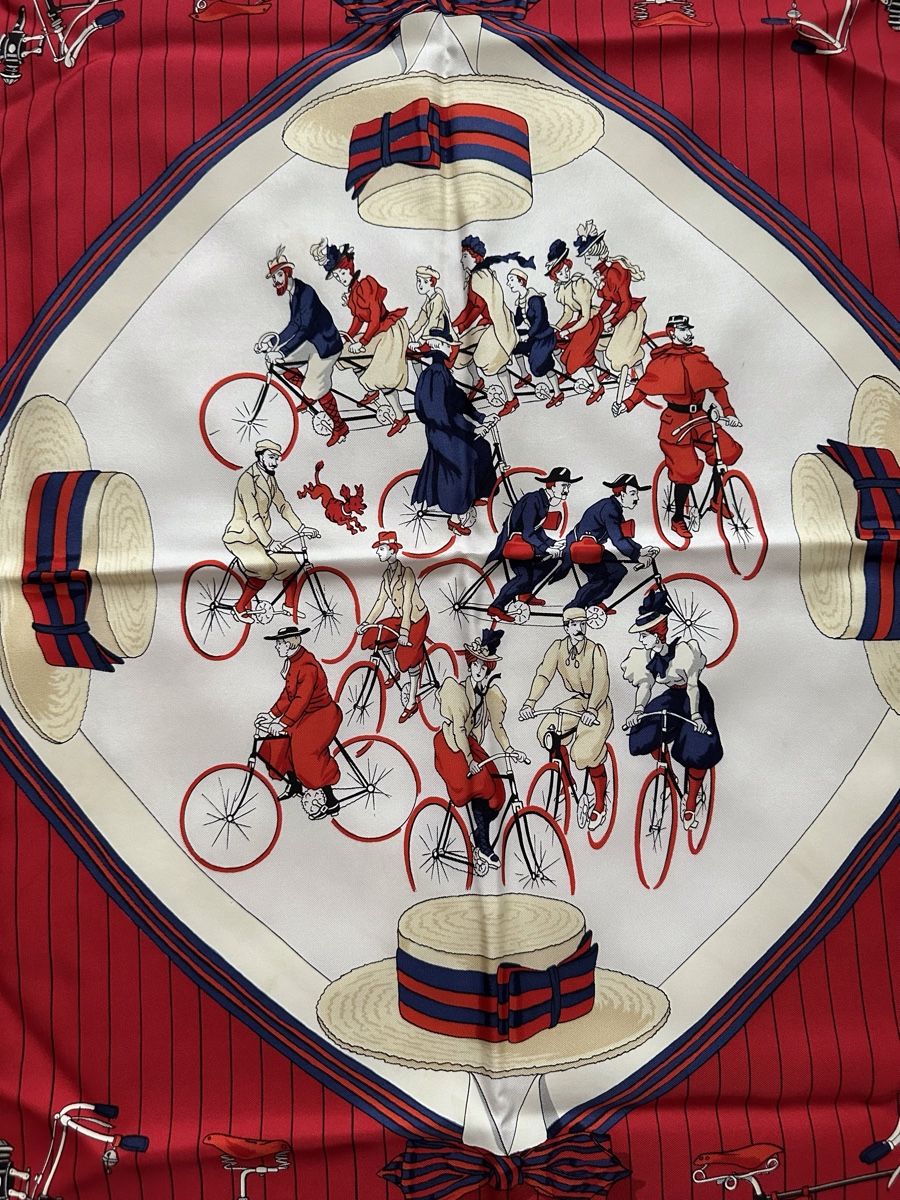 Hermès Foulard & Sciarpe: Hermès Seidentuch "Les Becanes" Vintage – Usato da Zollikon venduto da pan_8jtm 3