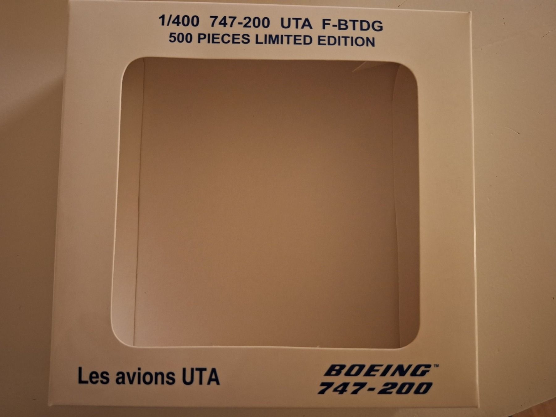 Boeing Modellbausätze & Standmodelle: UTA Boeing 747-200 1:400 – Gebraucht aus Sargans von nicsam1815