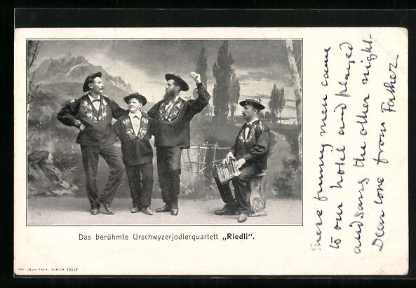 Cartoline postali: Das berühmte Urschwyzerjodlerquartett R – Usato da Berlin venduto da bartko-reher