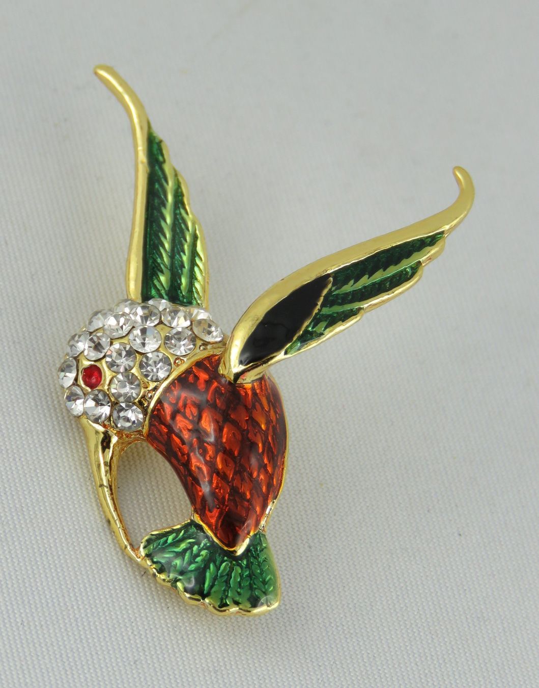 Spille & Fermagli: Brosche - KOLIBRI - Emailliert - Gebraucht - 5x3,5cm – Usato da Grenchen venduto da Yamahwildstar16 2