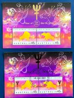 1997 Australien Jahr des Ochsen / Block ** und ET