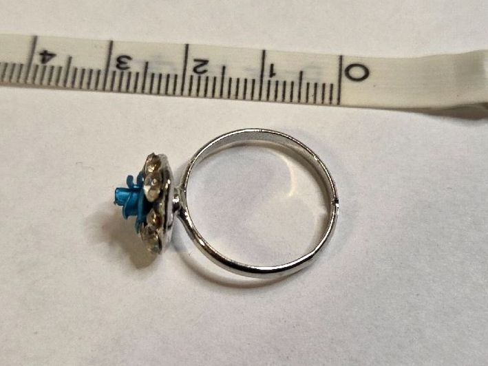 Ringe: Bague ajustable cœur rose bleue strass – Neu (gemäss Beschreibung) aus Territet von Cenh 4