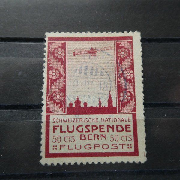 Tous les timbres: VORLÄUFER / FLUGSPENDE BERN°  Kat.Nr. III  Kat. Fr. 150.- – D'occasion à Egliswil par Trens01 1